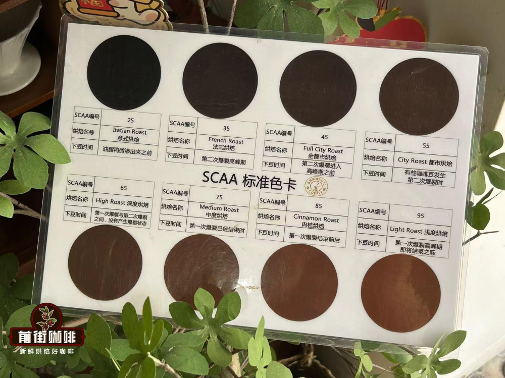 烘焙程度色卡 烘焙程度色卡