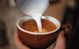 咖啡拉花技巧之打奶泡 打奶泡需要拉花杯、牛奶以及…不断的练习